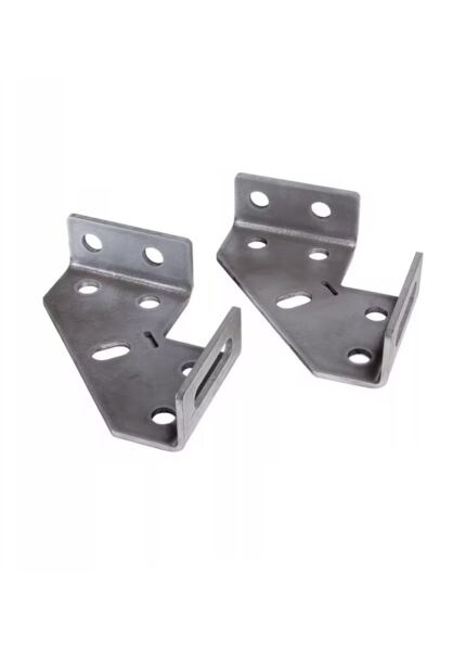 Para stalowych kątowników spawalniczych 160x160 mm z otworami montażowymi do konstrukcji