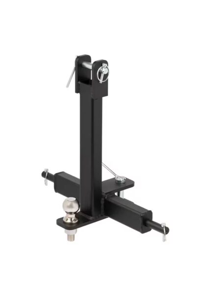 Uniwersalny zaczep do przyczepy z pionowym uchwytem i kulą holowniczą do mini traktora